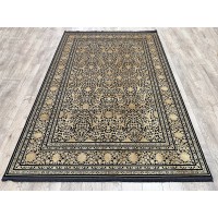 Иранский ковер Alima 014 Черный-золотой